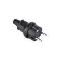 Stecher cauciuc, Ipee URZ3175, 16A/250V, culoare neagra, IP44