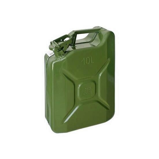Canistra din metal pentru combustibil, Strend Pro JerriCan, verde, 10 L
