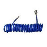 Furtun compresor spiralat Strend Pro Pu011, 8x10mm, lungime 10 m