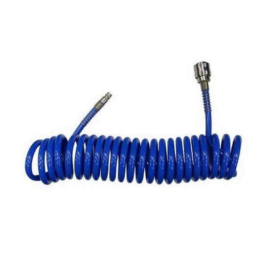 Furtun compresor spiralat Strend Pro Pu011, 8x10mm, lungime 10 m