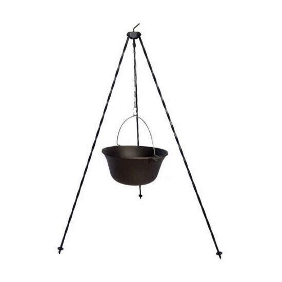 Set trepied cu ceaun din fonta, Strend Pro Castler, 10.8 litri