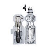 Set instrumente de baza pentru bicicleta, Vorel 18KS, suport in forma de sticla