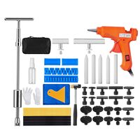Kit pentru reparatie caroserie fara vopsire, 52 elemente, pistol silicon