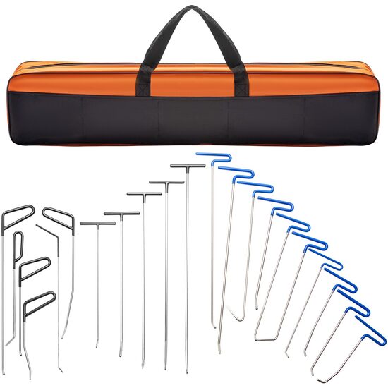 Kit pentru indreptare caroserie fara vopsire, 22 elemente, geanta transport