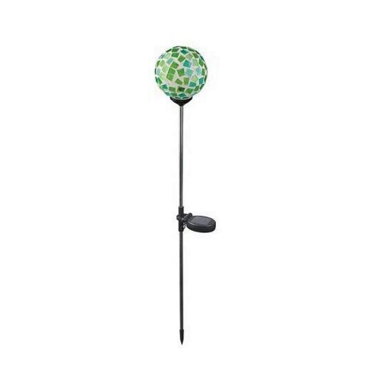 Lampa solara cu led, Strend Pro Meissa, 850 mm, sticla si otel inoxidabil, verde