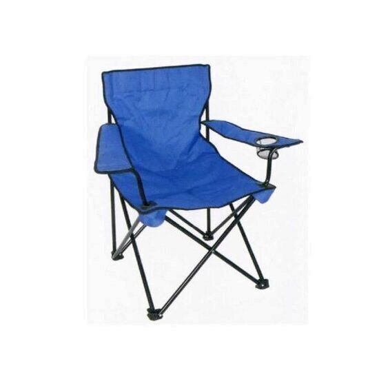 Scaun pliant camping, Strend Pro BC2012A, albastru, 53x53x90 cm, max. 120 kg