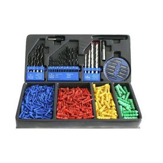 Set accesorii pentru gaurit si insurubat, Strend Pro MS036, valiza plastic, 500 piese