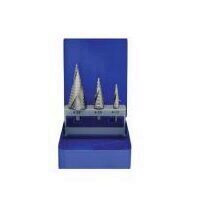 Set 3 burghie in trepte Strend Pro Trieda Industrial, 4-12, 4-20, 4-32 mm, HSS, în trepte, M2
