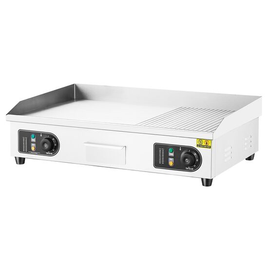 Plita electrica, Plancha Inox 4400 W, suprafata de gatit 730 x 400 mm, Grosime placa 10 mm