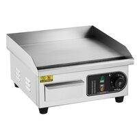 Plita electrica, Plancha Inox 2000 W, suprafata de gatit 360 x 300 mm, Grosime placa 10 mm