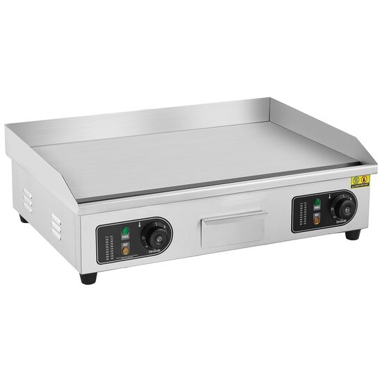 Plita electrica, Plancha Inox 4000 W, suprafata de gatit 660 x 400 mm, Grosime placa 10 mm