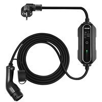 Incarcator portabil EV, Type 2, 13 A, Cablu de incarcare 10 m, 230 V, 3 kW monofazat, geanta de transport, IP66