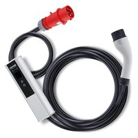 Incarcator portabil EV, Type 2, 32A, Cablu de incarcare 7.5 m, 230/400 V, 7.36 kW monofazat, 22 kW trifazat, geanta de transport, IP66