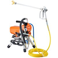Pompa de vopsit pentru suprafete mari, putere 2000 W, 2 l/min, 207 Bar, lungime furtun 9 m, control debit
