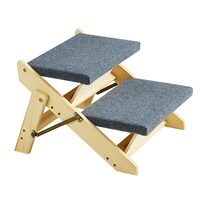 Rampa pentru caini, design 2 in 1 scara /rampa, Pliabila, 470x470x330mm, lemn pin, max 50 kg