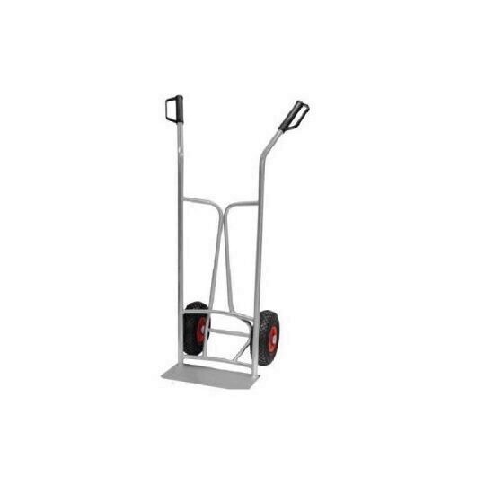 Transpalet cu 2 roti gonflabile. zinc, Strend Pro Massmover 260 BZ, max. 250 kg