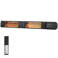 Incalzitor cu infrarosu de perete 333-3000W,  Telecomanda, 9 setari de temperatura, Temporizator, IP65, Aluminiu, 1020x100x60 mm