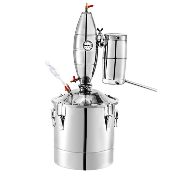 Cazan pentru distilat alcool, Inox, Capacitate 70 l, manometru