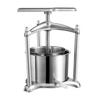 Presa manuala pentru struguri, Inox, 30 x 32 x 43 cm, capacitate 5.5 l