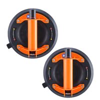 Set 2 ventuze cu pompa vid, manipulare placi ceramice, sticla, diametru 203 mm, capacitate 99 kg