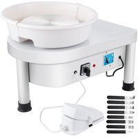 Roata de olarit profesionala electrica, cu pedala, 280 W, diametru placa 25 cm, 0-300 rpm, 8 accesorii incluse