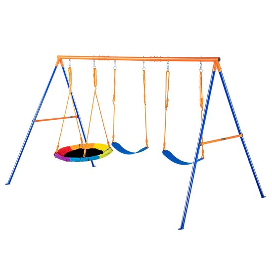 Leagan pentru copii, 3 in 1, cadru otel A, max 272 kg, demontabil, 1651H x 3048 x 1829 mm