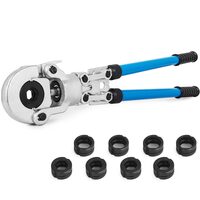 Cleste sertizare pentru tevi, V 12-28 mm, TH 16-32 mm, rotire cap 360°, maner telescopic