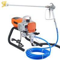 Pompa de vopsit pentru suprafete mari, putere 1800 W, 1.8 l/min, 207 Bar, lungime furtun 9 m, control debit