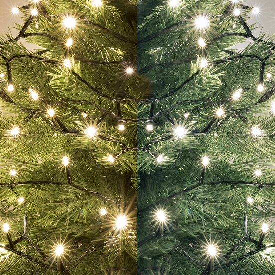 Instalatie luminoasa de exterior, 300 x Led, Lumina calda si rece, Lungime 21 m, 220 V, 5 programe