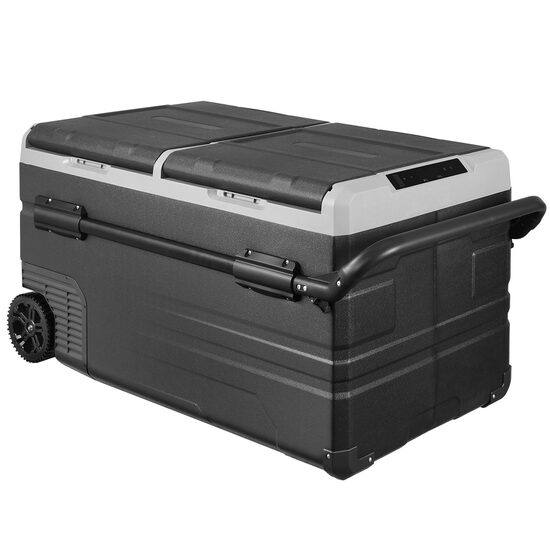Frigider auto cu compresor, 115 l, 2 x zona racire, 1005 x 571 x 522 mm, 12/24 V DC, 110-240 V AC, -20 ℃ pana la 20 ℃, Bluetooth, 80 W, USB