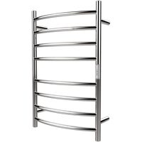 Calorifer electric pentru baie, 8 x elementi, Inox, IP55, 800 x 610 x 155 mm, 125 W, Temporizator