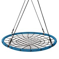 Leagan pentru copii, maxim 340 Kg, diametru 101.6 cm, Sezut plasa, Albastru/Negru