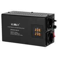 Stabilizator de tensiune automat 1000 VA / 700 W, 2 x Shucko, 150 - 270 V AC, Monofazat, 117 x 197 x 90 mm