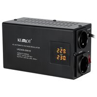 Stabilizator de tensiune automat 2000 VA / 1400 W, 2 x Shucko, 150 - 270 V AC, Monofazat, 117 x 197 x 90 mm
