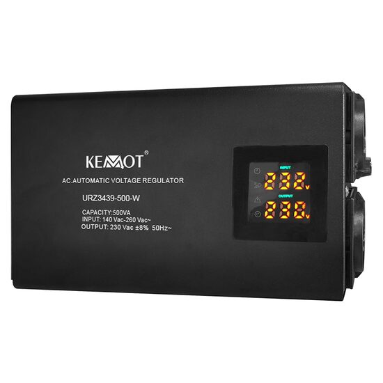 Stabilizator de tensiune automat, 500 VA / 350 W, domeniu 150 - 270 V AC, de perete, monofazat