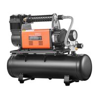 Compresor auto profesional, off-road, portabil, cu rezervor de 6 l, 10 Bar, 180 l/min, Furtun 8 m, Alimentare borne baterie auto, 483 x 150 x 390 mm