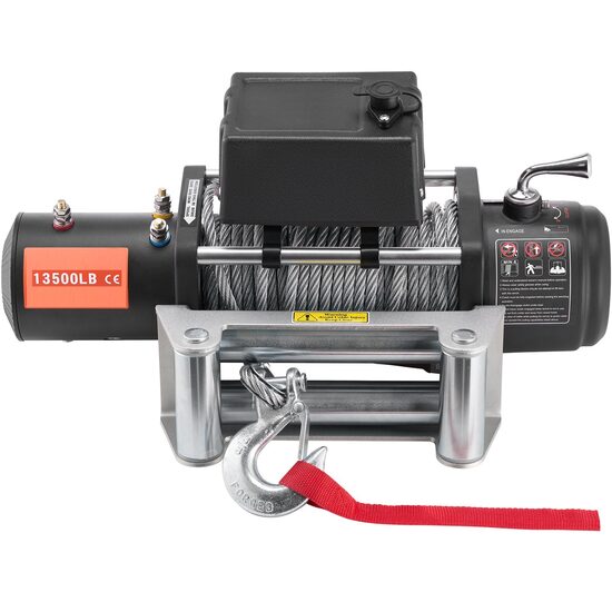 Troliu electric 12V, 6.6 Cp, capacitate 6123 kg, Lungime cablu 24 m, Telecomanda WiFi, IP55