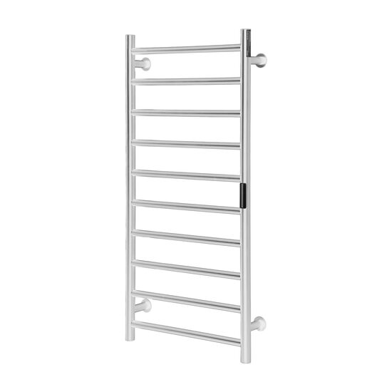 Uscator electric pentru prosoape, Inox, fixare perete, IPX5, 1000 x 500 x 102 mm, 10 elementi, temporizator, LCD, Argintiu