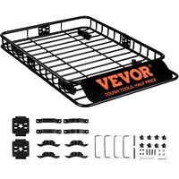 Portbagaj deschis pentru bare transversale, max 91 kg, Otel, 1175×915×114 mm, Universal