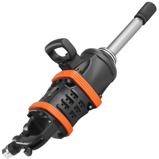 Cheie de impact pneumatica, 1 inch, cuplu maxim 6710 Nm, 14 Bar, Aluminiu, 3000 rpm, Ax lung