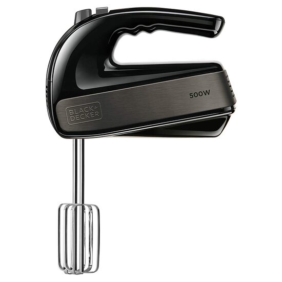Mixer de mana Inox, 500 W, 5 viteze, functie turbo, 2 perechi teluri