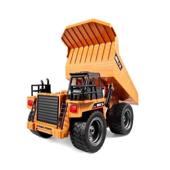 Camion basculanta, Telecomanda, Tractiune 4 roti, 2 x baterii, USB, capacitate incarcare 6 kg, 32 m/min, Scara 1:18