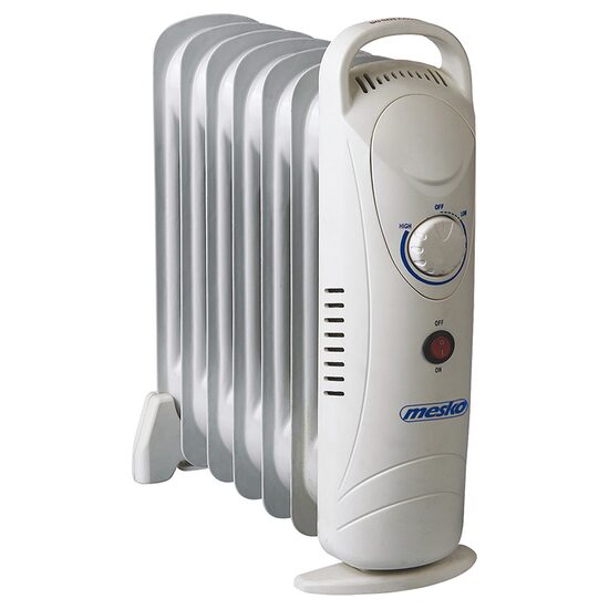 Mini Calorifer electric cu ulei, Alb, 7 elementi, Termostat reglabil, 800 W