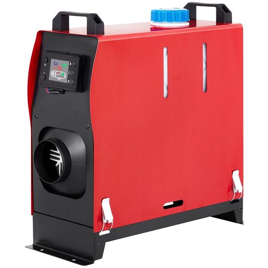 Incalzitor stationar diesel LCD all-in-one 8 kW, alimentare 12V DC, Telecomanda, consum 0.18-0.48 l/h, Rezervor intern 5 l