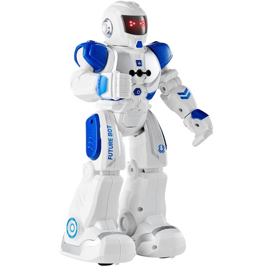 Robot inteligent interactiv cu microfon si difuzor, Telecomanda vocala, USB-C, 160 x 80 x 265 mm, 50 miscari