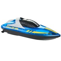 Barca cu motor si telecomanda, 12 km/h, USB, 1.2 Ah, dimensiune 250 x 80 x 70 mm, Albastru