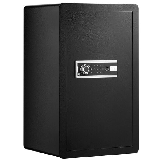 Seif valori, 1 x usa, Amprenta, blocare cifru si cheie, 700 x 420 x 380 mm, grosime 3 mm, Alarma