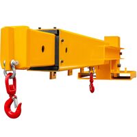 Brat pentru stivuitor, Capacitate 2720 kg, Otel, Lungime reglabila 220 -330 cm, 2 x carlige