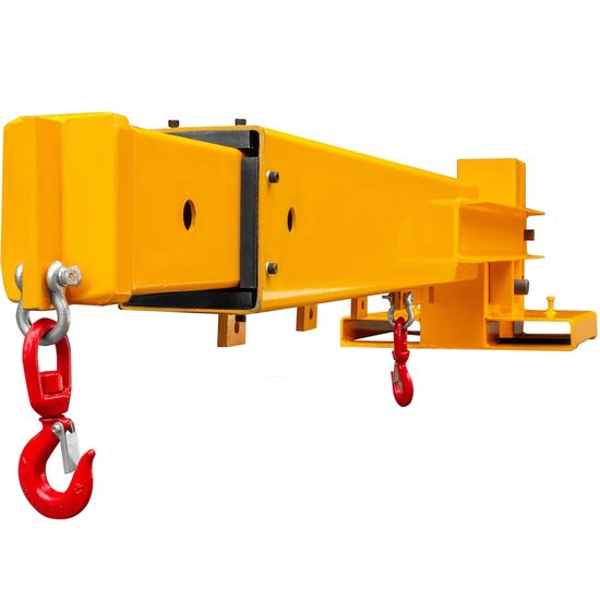 Brat pentru stivuitor, Capacitate 2720 kg, Otel, Lungime reglabila 220 -330 cm, 2 x carlige