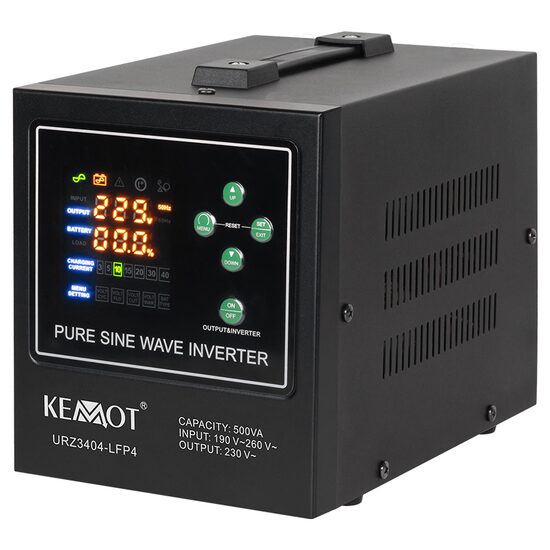 UPS centrale termice, 500VA/300W, 12V, unda sinusoidala pura, 138 x 226 x 155 mm